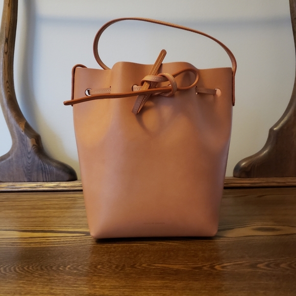 Mansur Gavriel Handbags - Mansur Gavriel Mini Bucket Bag - Cammello/Rosa